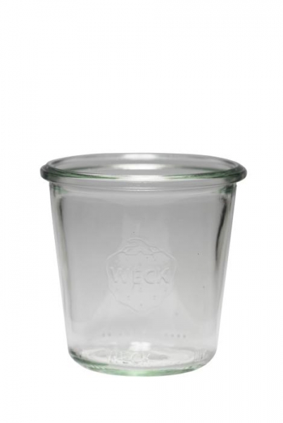 WECK-Sturzglas 1/5 Liter/290ml  hoch, Mündung 80mm  Lieferung ohne Deckel, Gummi und Klammern, bitte separat bestellen!